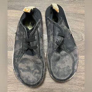 Cushe Men’s Size 8 Brown & Black Canvas Slip On Shoes Shucoon Mocc